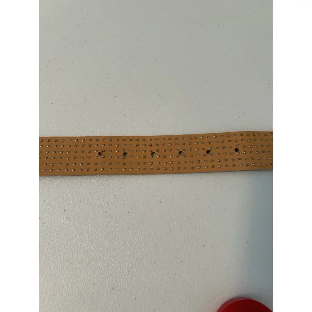 Guess (3540016) Beige/Orange Italian Full Grain Leather Belt Size M